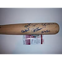 Bobby Cox,tom Glavine,terry Pendleton,ron Gant+2 Jsa/coa Signed Game Used Bat - MLB Autographed Game Used Bats