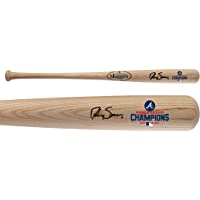 Dansby Swanson Atlanta Braves Autographed 2021 World Series Champions Logo Louisville Slugger Bat - Autographed MLB Bats