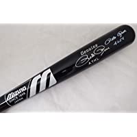 Pete Rose Autographed Black Mizuno Bat Cincinnati Reds Stat Bat"4256" In White PR Holo Stock #178274