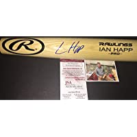 Ian Happ Chicago Cubs Autographed Signed Engraved Bat JSA WITNESS COA Blonde