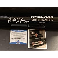 Mitch Haniger Seattle Mariners Autographed Signed Black Baseball Bat Beckett WITNESS COA White