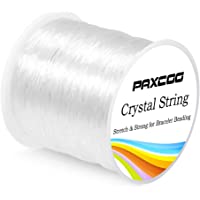 Paxcoo 0.8mm Elastic String, Stretchy Bracelet String Crystal String Bead Cord for Bracelet, Beading and Jewelry Making…