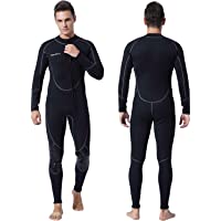 Mens 3mm Shorty Wetsuit Womens, Full Body Diving Suit Front Zip Wetsuit for Diving Snorkeling Surfing Swimming
