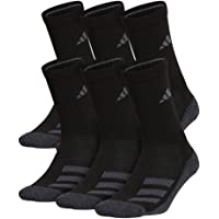 adidas Kid's-Boy's/Girl's Cushioned Angle Stripe Crew Socks (6-pair)