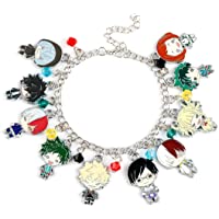 My Hero Academia Charm Bracelet Cool Anime Figure Bracelet Anime Lover Gifts for Girls and Boys