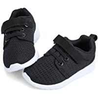 HIITAVE Toddler Shoes Boys Girls Lightweight Breathable Sneakers Washable Strap Athletic Tennis Shoes for Running…