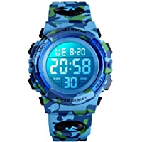 Kids Digital Watch Outdoor Sports 50M Waterproof Electronic Watches Alarm Clock 12/24 H Stopwatch Calendar Boy Girl…