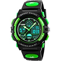 Kid's Digital Watch LED Outdoor Sports 50M Waterproof Watches Boys Children's Analog Quartz Wristwatch with Alarm…