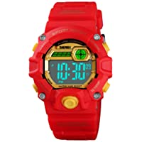 Boys Camouflage LED Sports Kids Watch Waterproof Digital Electronic Military Wrist Watches for Kids with Silicone Band…