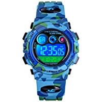 Tonnier Watch Kids Sports Watch Multi Function Digital Watches Colorful LED Display Waterproof Wristwatches for Children…