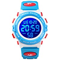 Boys Watch Digital Sports Waterproof Electronic Childrens Kids Watches Alarm Clock 12/24 H Stopwatch Calendar Boy Girl…