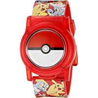 Pokemon Boys' Stainless Steel Analog-Quartz Watch with Plastic Strap, Multi, 23 (Model: POK4186AZ)