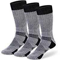 COZIA Wool Socks 80% Merino Men’s and Women’s Warm Thermal Boot Socks 3 Pairs