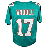 Jaylen Waddle Autographed Miami Dolphins Custom Football Jersey - BAS COA