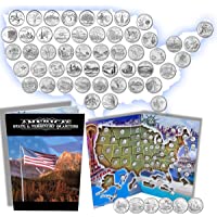 Complete 50 Uncirculated State (99-08) Quarter Collection Set + 6 Territory Quarters from The US Territories Program in…
