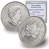1988 CA - Present (Random Year) 1 oz Canadian Silver Maple Leaf Coin Brilliant Uncirculated with Certificate of…