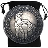 MEETCUER 1921 Challenge Coin Expression of Love Hobo Coin Collecting-Funny Adult Toy Arts Naked Souvenir Old Coins…