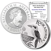 2022 AU Australian 1 oz Silver Kookaburra Coin Brilliant Uncirculated (in Capsule) with Certificate of Authenticity by…