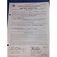 1965 Grand Ole Opry Star Stonewall Jackson SIGNED CONTRACT