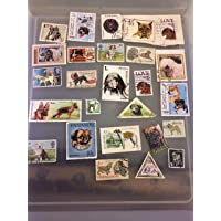 25 Dog stamps, postage stamps, worldwide topical stamp collection
