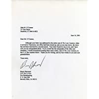 BRUCE HARWOOD Hand Signed Letter to a Fan - UACC RD#289