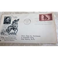 50th Anniversary of Rough Riders First Day of Issue stamp envelope, Oct. 27, 1948