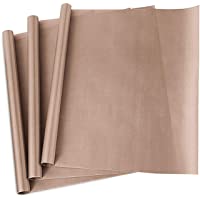3 Pack PTFE Teflon Sheet for Heat Press Transfer Sheet Non Stick 16 x 20" Heat Transfer Paper Reusable Heat Resistant…