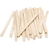 200 Pcs Craft Sticks Ice Cream Sticks Natural Wood Popsicle Craft Sticks 4.5 inch Length Treat Sticks Ice Pop Sticks for…