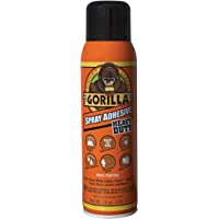 Gorilla Heavy Duty Spray Adhesive, Multipurpose and Repositionable, 14 Ounce, Clear, (Pack of 1)