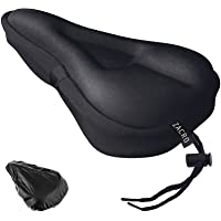 Zacro Gel Bike Seat Cover - Soft Bike Cushion Seat Cover with Water&Dust Resistant Cover-Exercise Bike Seat Cushion for…
