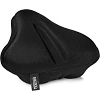 Bikeroo Bike Seat Cushion - Padded Gel Wide Adjustable Cover for Men & Womens Comfort, Compatible with Peloton…