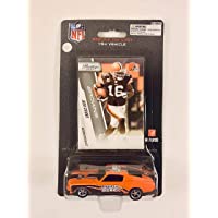 2010 PRESS PASS NFL Players REPLICA DIE CAST Car with Card 1:64 Scale Ford Mustang - Josh Cribbs CLEVELAND BROWNS