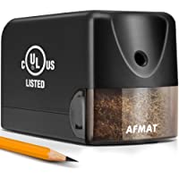 AFMAT Electric Pencil Sharpener, Heavy Duty Classroom Pencil Sharpeners for 6.5-8mm No.2/Colored Pencils, UL Listed…