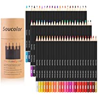 Soucolor 72-Color Colored Pencils for Adult Coloring Books, Soft Core, Artist Sketching Drawing Pencils Art Craft…
