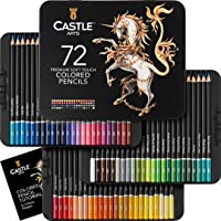 Castle Art Supplies 72 Colored Pencils Set | Quality Soft Core Colored Leads for Adult Artists, Professionals and…