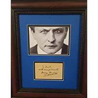 Harry Houdini autograph and note