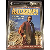 Johnny Cash AUTO Magazine Hand Signed BGS BAS Authentic