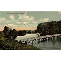 Horse Shoe Island Wahpeton, North Dakota ND Original Vintage Postcard