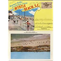 Myrtle Beach South Carolina - 1959 Tichnor Souvenir Postcard Folder