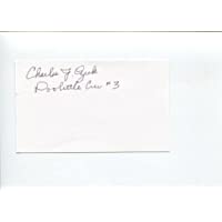 Charles Ozuk WWII War Doolittle Raider Raid Rare Signed Autograph - Historical Cut Signatures