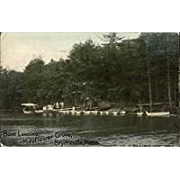 Boat Landing at Mayflower Grove Bryantville, Massachusetts MA Original Vintage Postcard