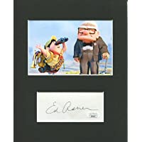 Ed Asner Disney Pixar UP Carl Fredricksen Signed Autograph Photo Display - JSA Certified - Movie Cut Signatures