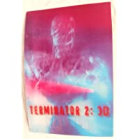 Terminator 2 3D Lenticular Promo POST CARD 4 x 6 inches AND Lenticular Button