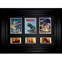 DESTROY ALL MONSTERS GODZILLA Framed Trio 3 Film Cell Display Collectible Movie Memorabilia Complements Poster Book…
