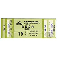 RUSH 1981 MOVING PICTURES TOUR Unused Concert Ticket