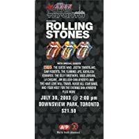 Rolling Stones 2003 Licks Unused Concert Ticket Toronto