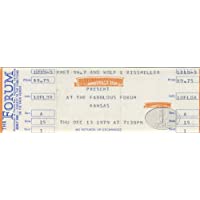 KANSAS 1979 MONOLITH Unused Concert Ticket L.A. Forum