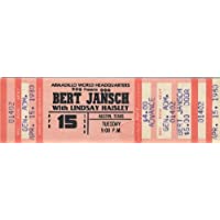 BERT JANSCH 1980 Concert Ticket PENTANGLE