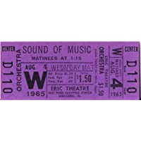 Julie Andrews "SOUND OF MUSIC" Rodgers & Hammerstein 1965 Unused Movie Ticket