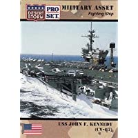 USS John F. Kennedy CV-67 trading card (Desert Storm) 1991 Pro Set #180 Fighting Ship